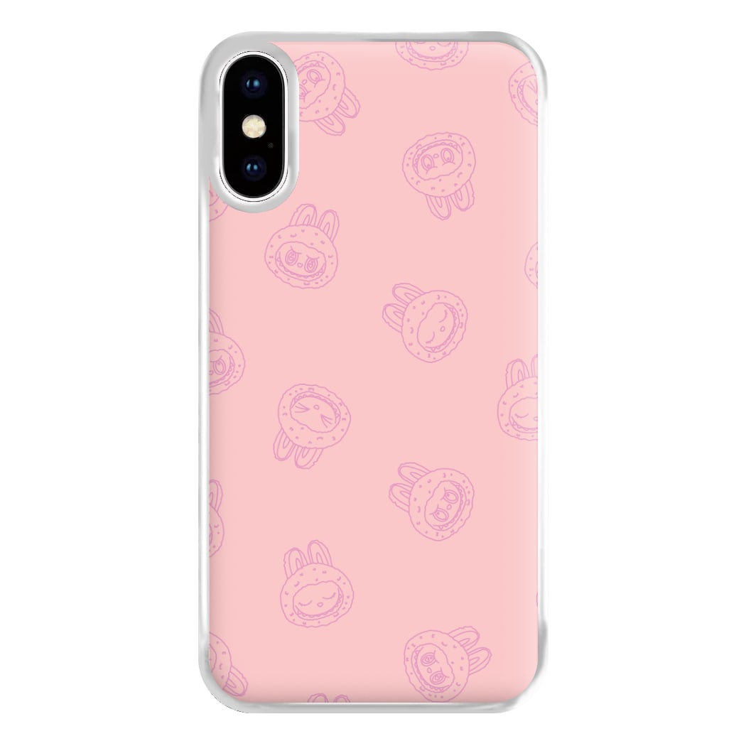 Monsters Outline Pattern II iPhone XS Max Case