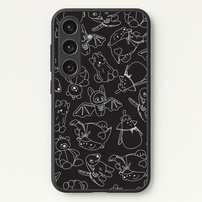 Halloween Plushies Pattern II - Halloween Galaxy S25 Case