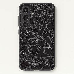 Halloween Plushies Pattern II - Halloween Galaxy S24 Plus Case