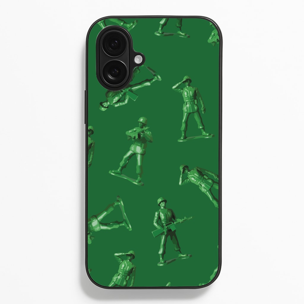 Toy Army Soldier Pattern iPhone 16 Plus Case