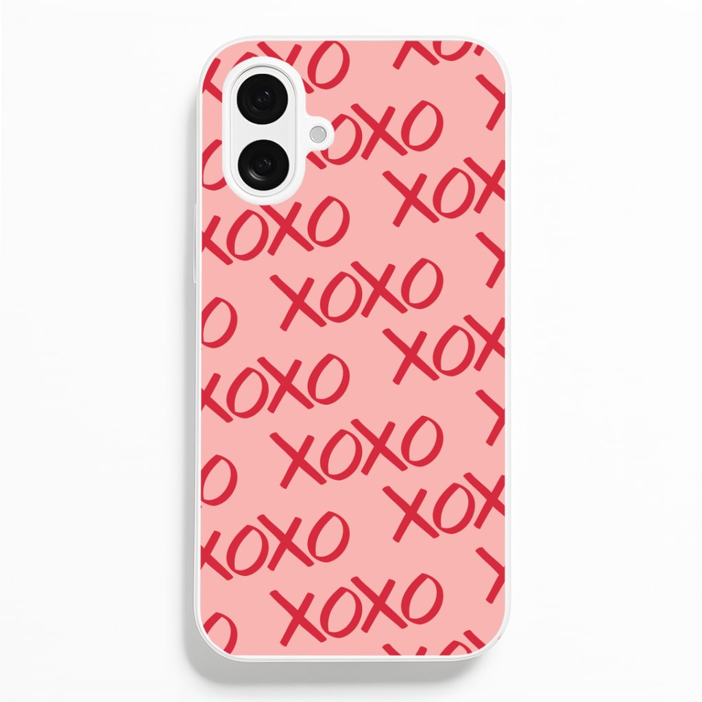 XOXO Pattern iPhone 16 Plus Case