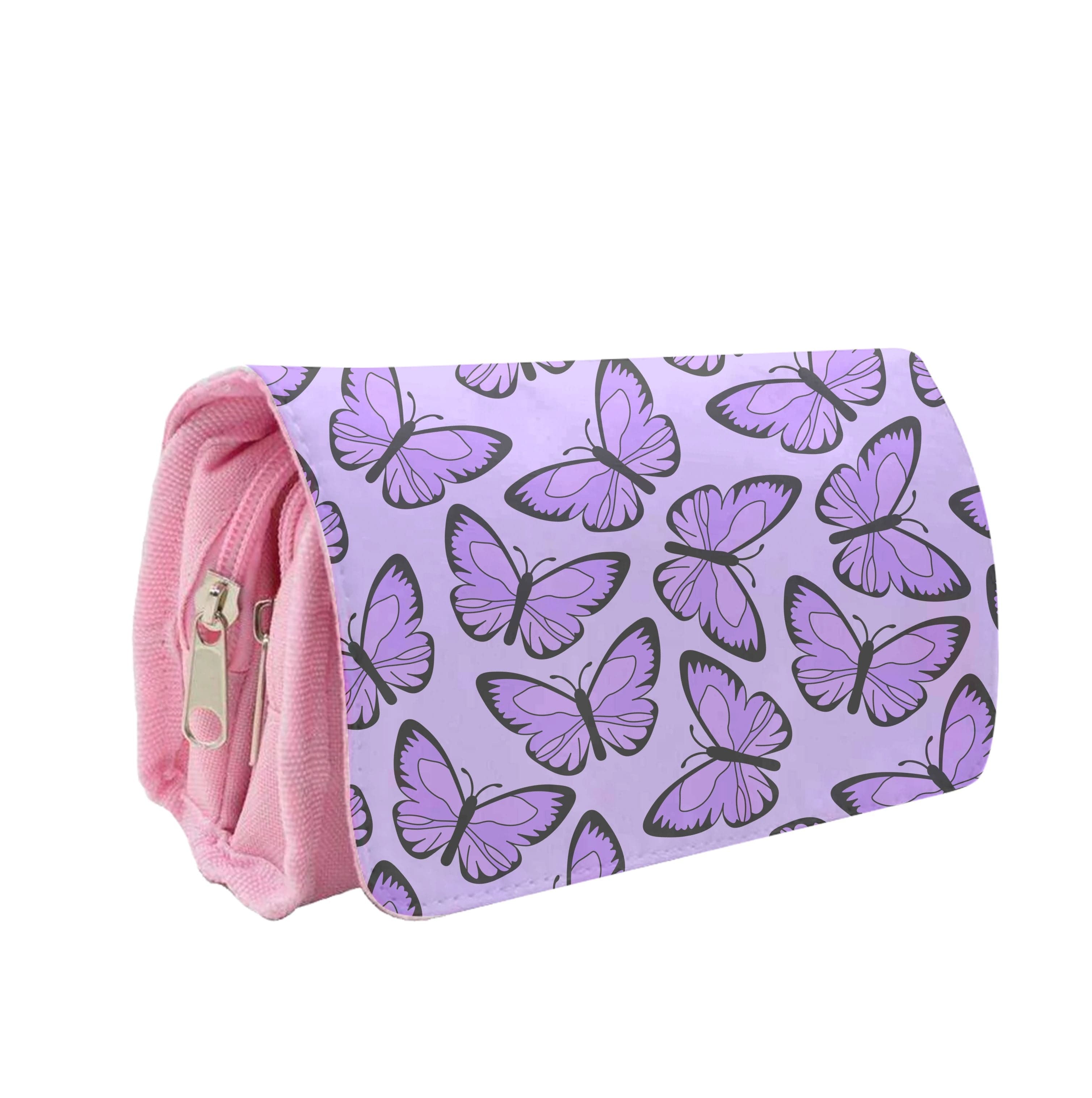 Purple Butterfly - Butterfly Patterns Pencil Case