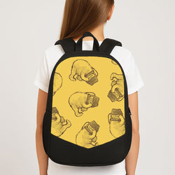 Winnie Honey Pot Pattern School Bag