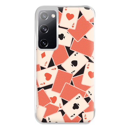 Playing Cards Collage Pattern Galaxy S20 Case