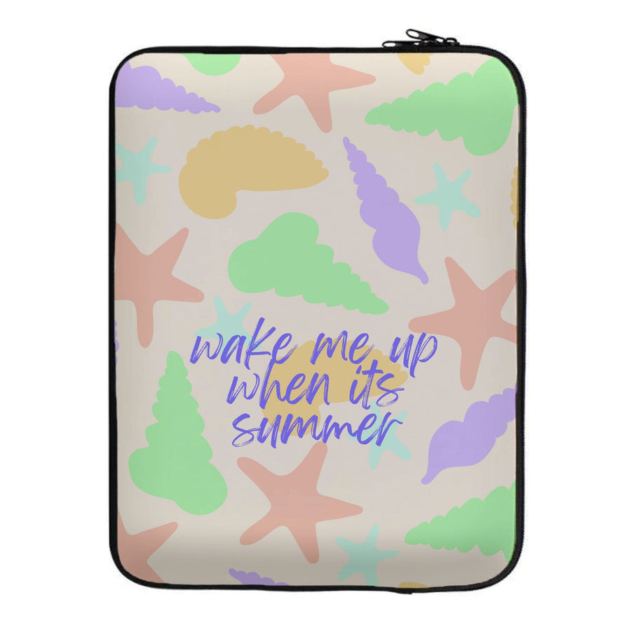 Wake Me Up When It's Summer - Summer Laptop Sleeve