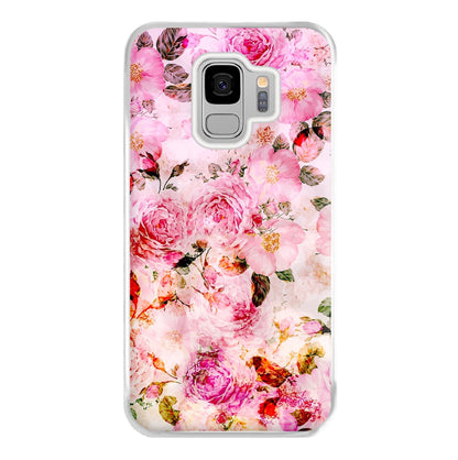 Pretty Pink Chic Floral Pattern Phone Case