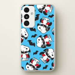 Cartoon Beagle Vampire And Bats Pattern Galaxy A35 Case