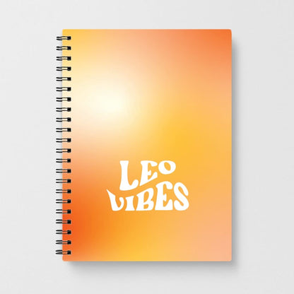 Leo Vibes Gradient Zodiac Notebook