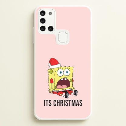 It's Christmas Cartoon Sponge Galaxy A21s Case