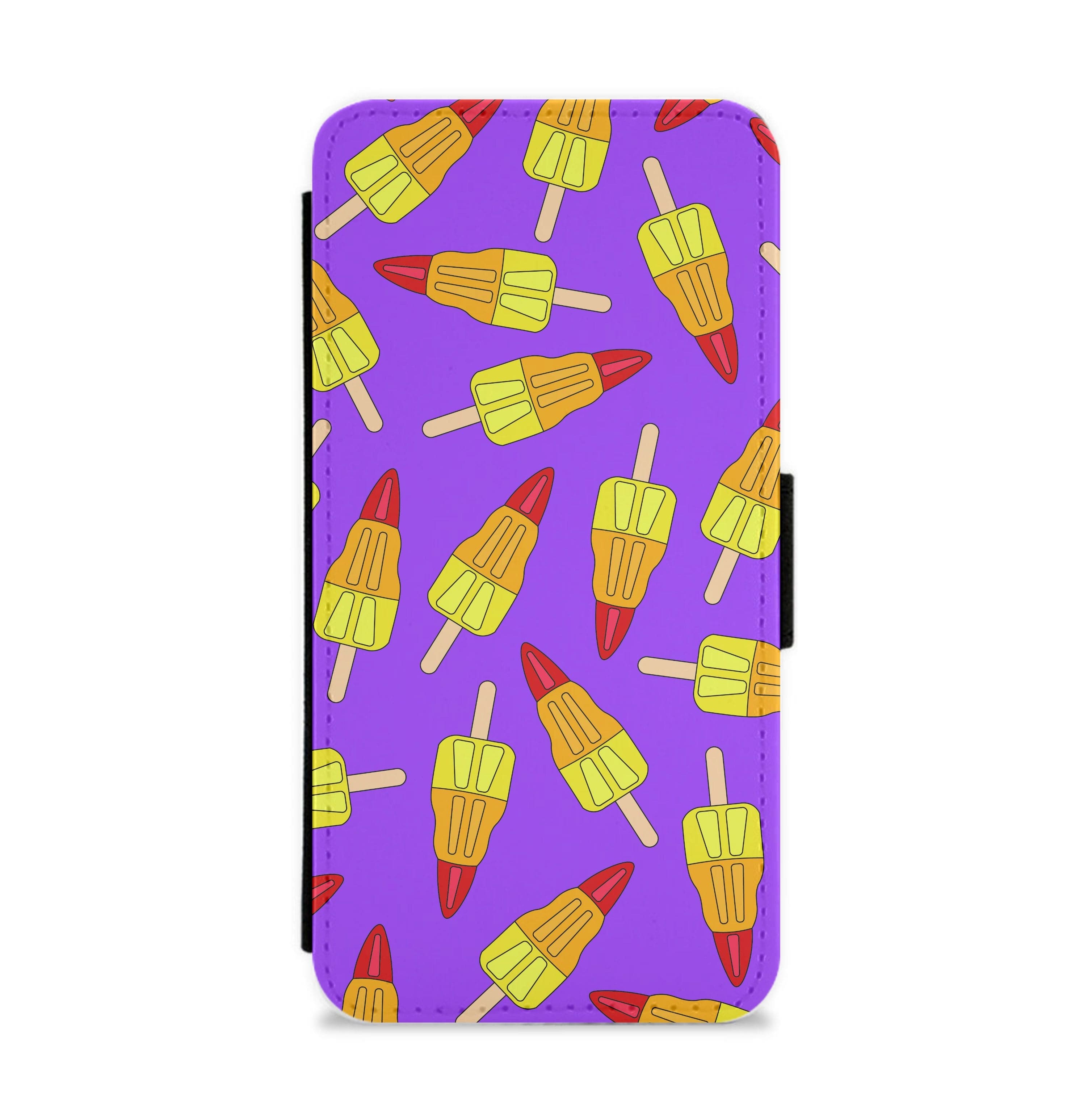 Rockets - Ice Cream Patterns Flip / Wallet Phone Case