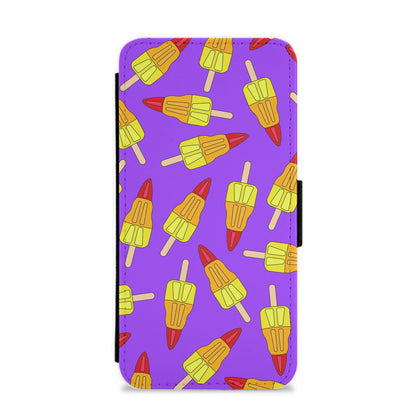 Rockets - Ice Cream Patterns Flip / Wallet Phone Case