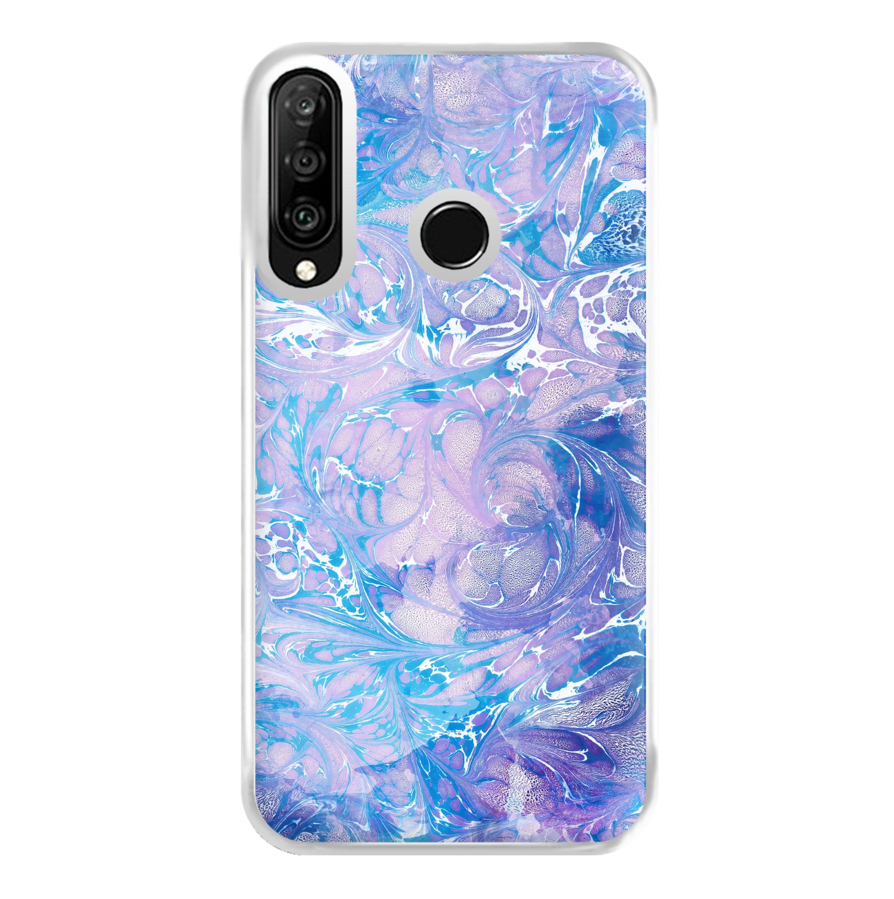 Sea Blue Swirly Marble Phone Case