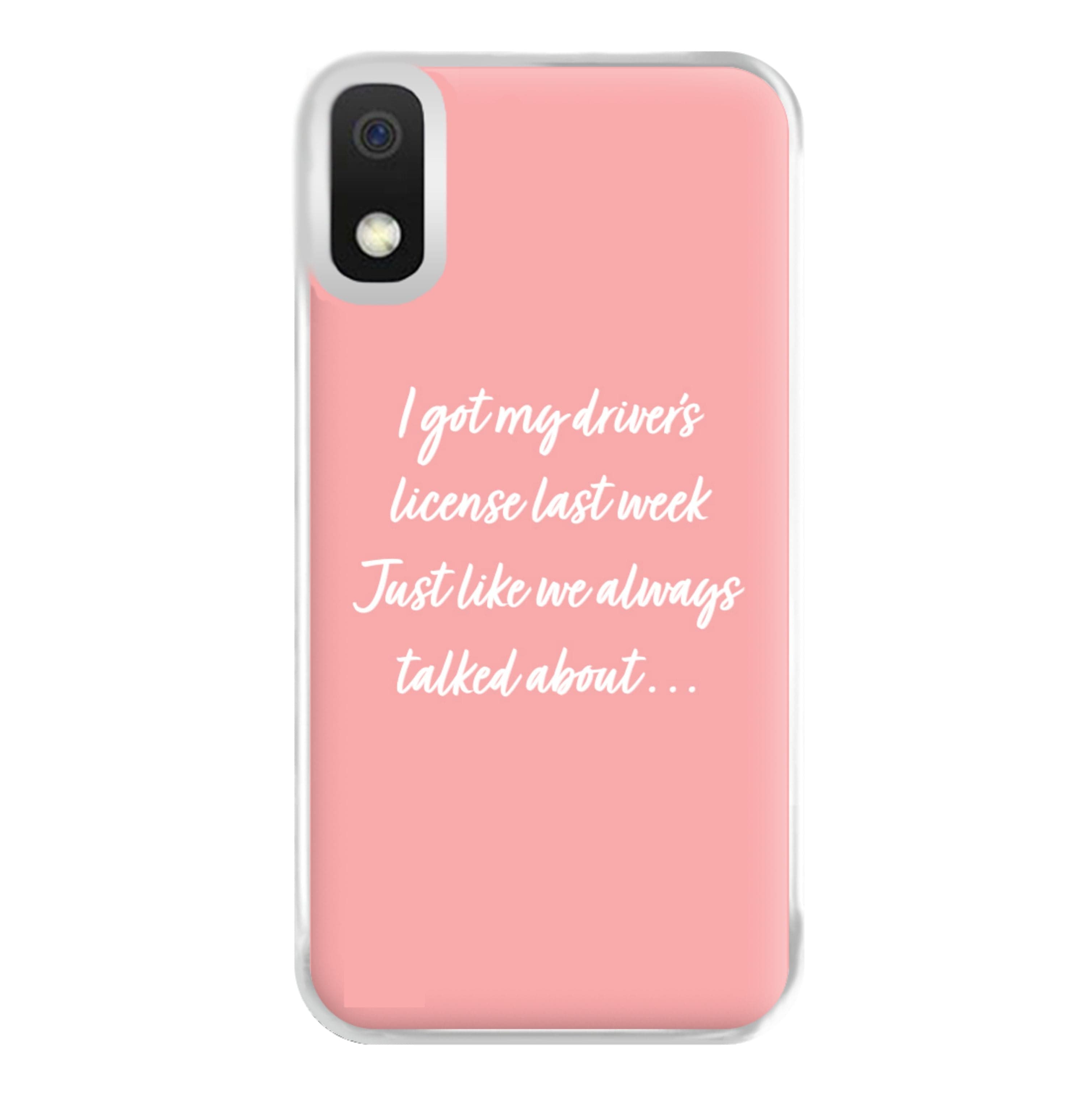 Drivers License Lyrics - Olivia TikTok Phone Case