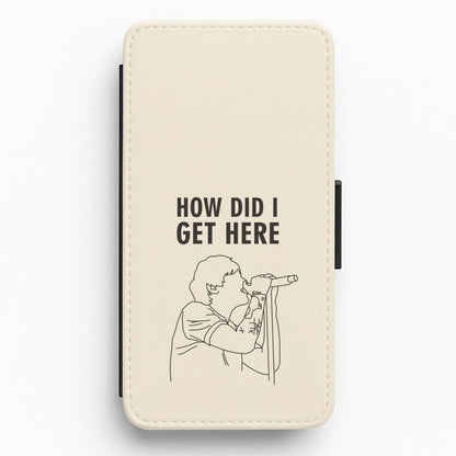 How Did I Get Here Outline Flip / Wallet Phone Case