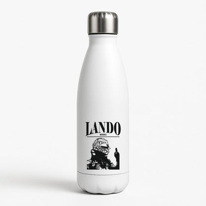 Lando Black And Green  White Water Bottle