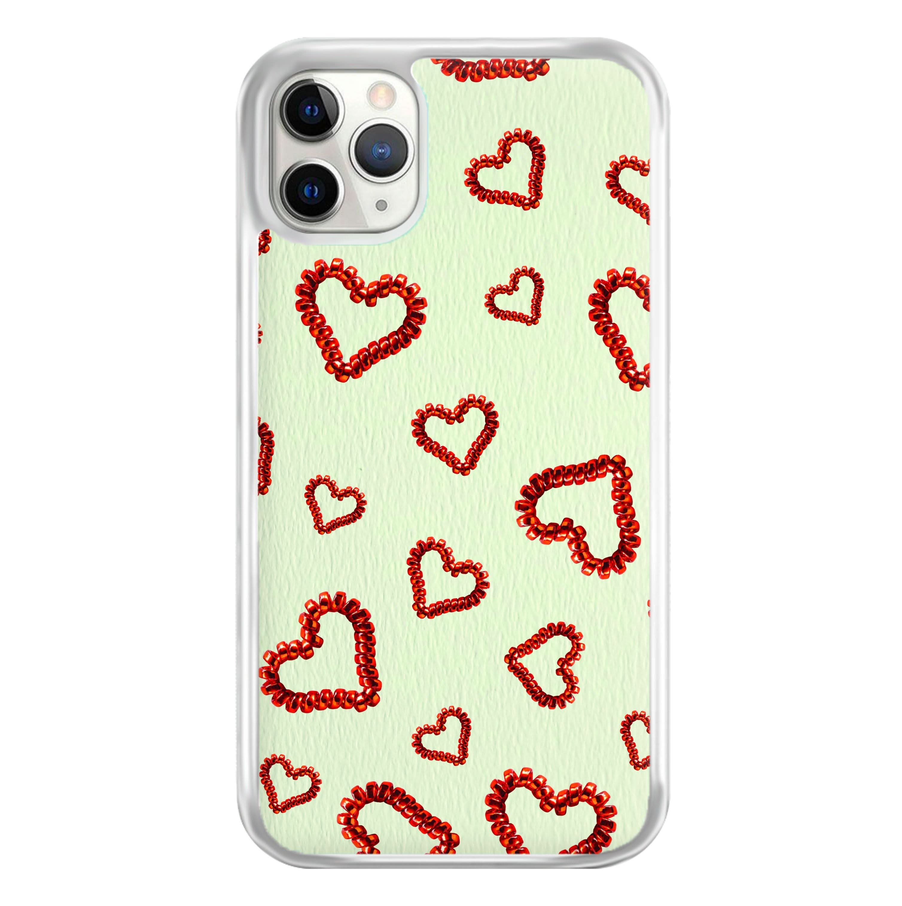 Elastic Hearts Pattern Phone Case