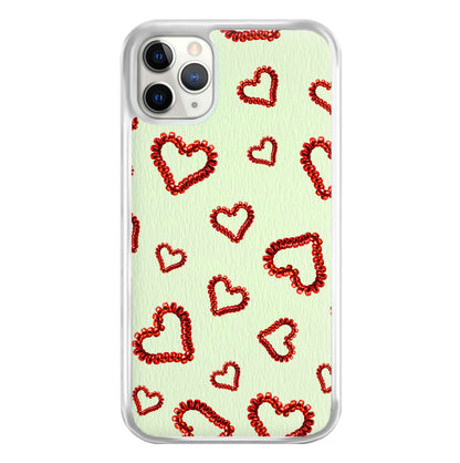 Elastic Hearts Pattern Phone Case