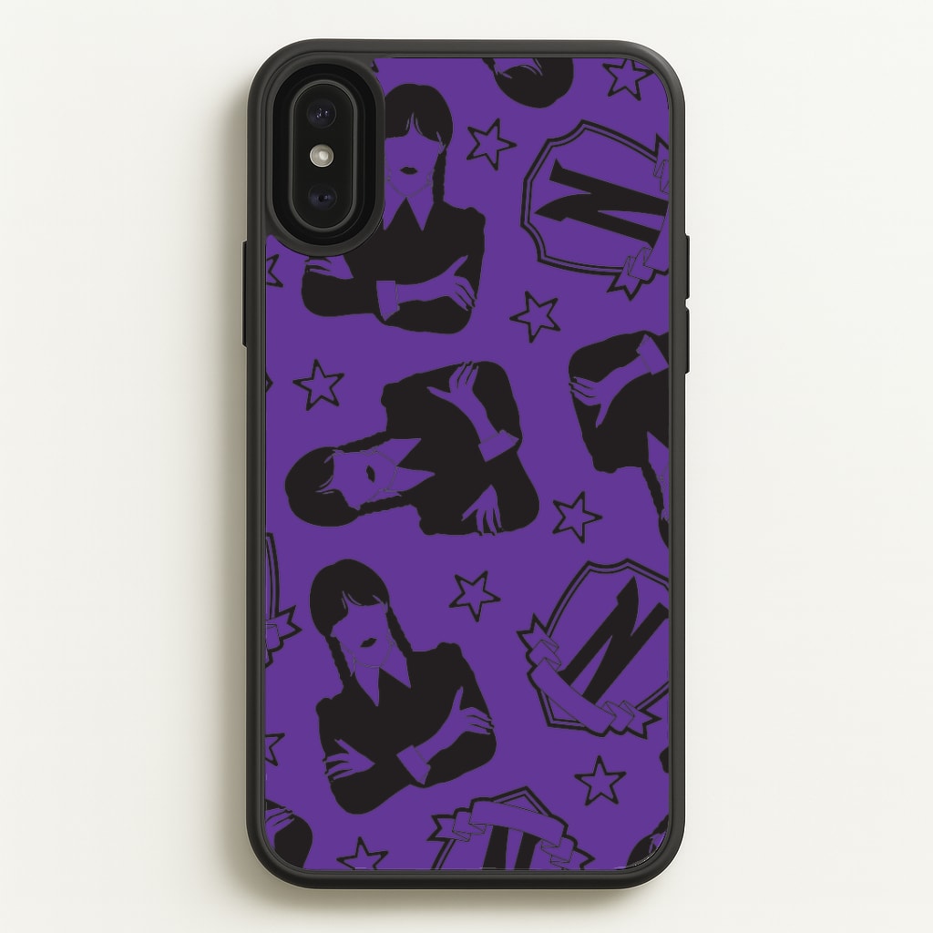 Wednesday Pattern iPhone XS Max Case