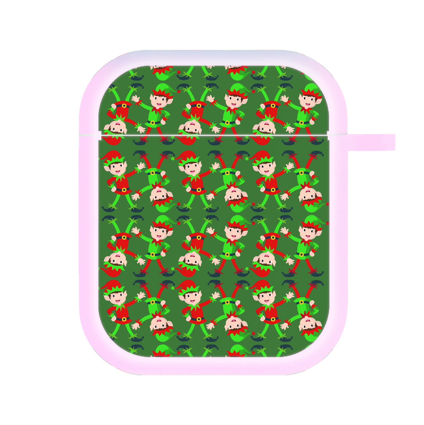 Elf Face Pattern - Christmas Patterns AirPods Case