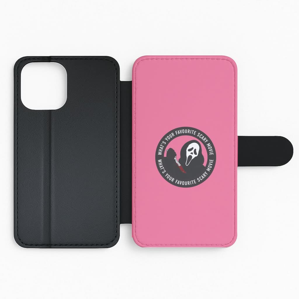 What's Your Favourite Scary Movie Badge Flip Phone Case