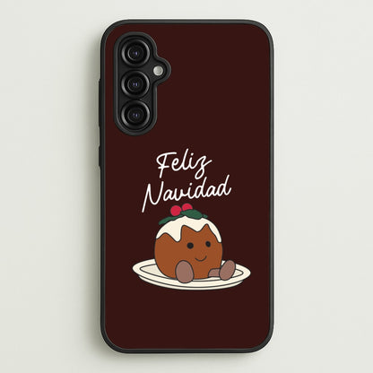 Christmas Pudding Plush Galaxy A14 Case