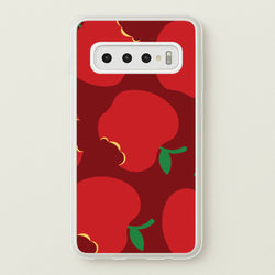 Teacher Apples Pattern Galaxy S10 Case