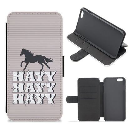 Hayy Hayy Hayy - Horses Flip / Wallet Phone Case