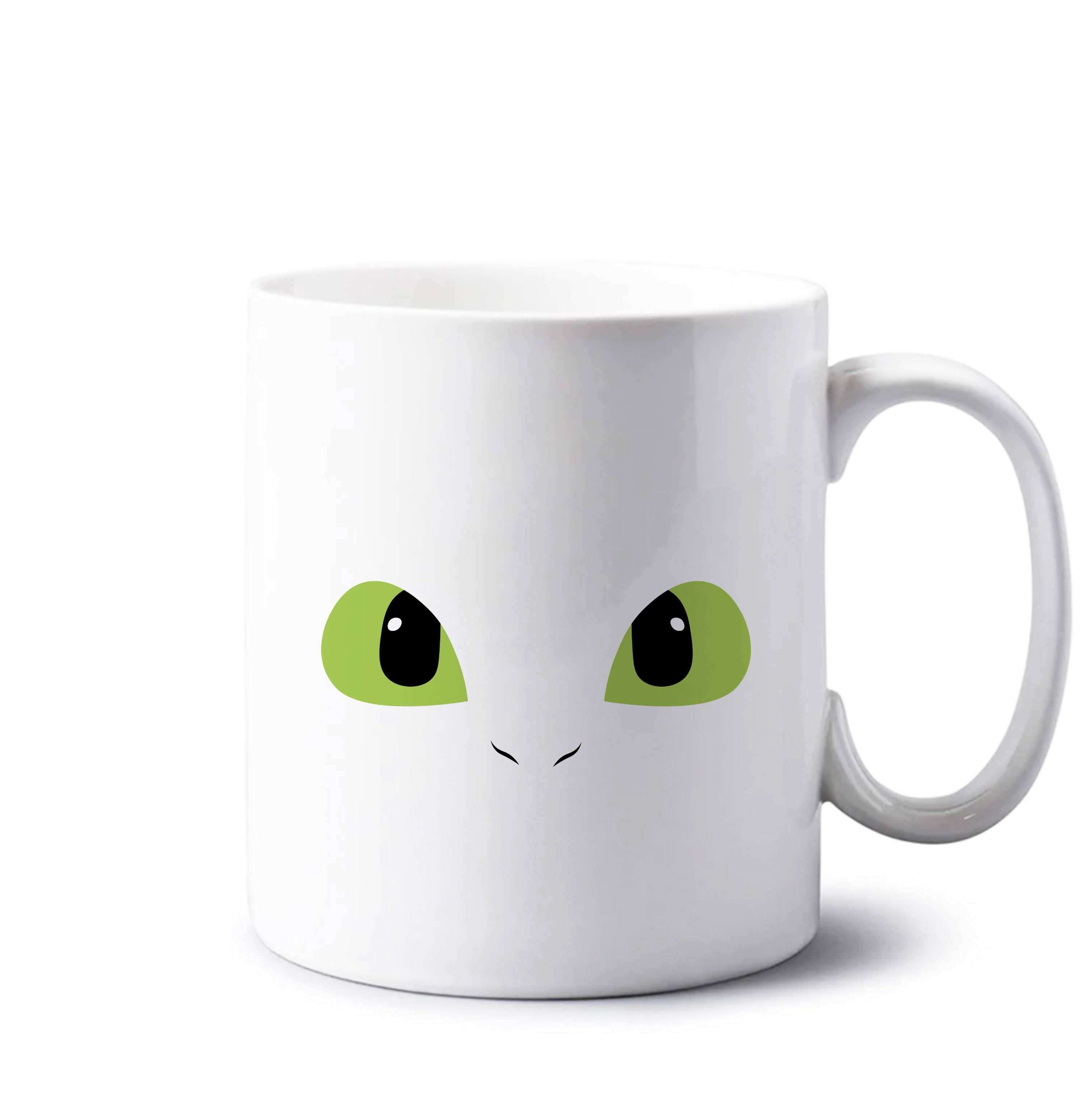 Black Fury Dragon Face Mug