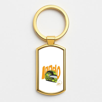 Abstract Lando Gold Keyring