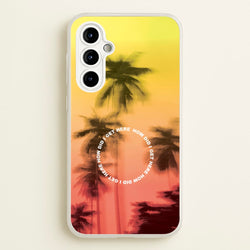 Palm Trees Circle Galaxy A54 Case