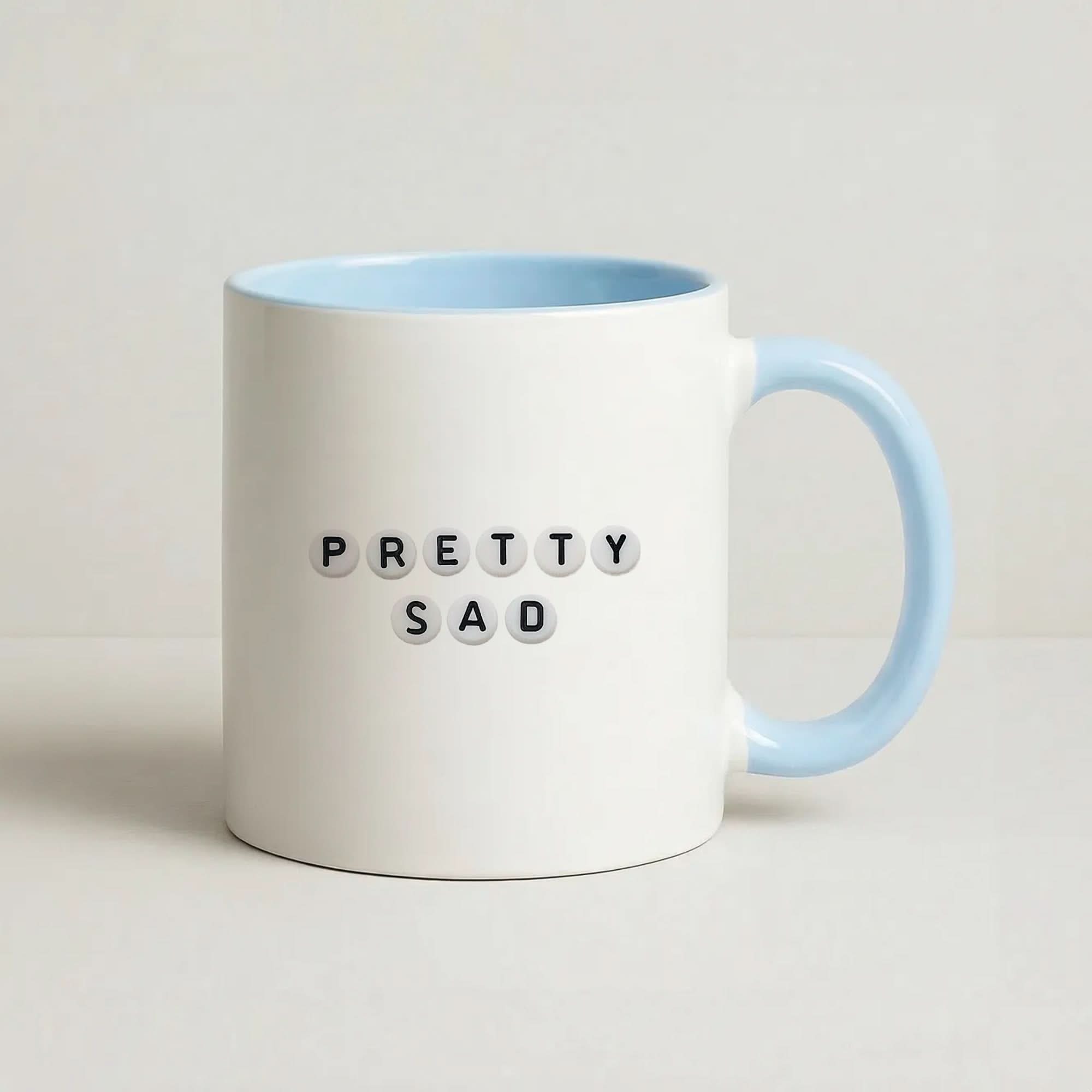 Pretty Sad Blue Mug
