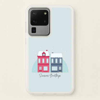 Seasons Greetings Winter Townhouses Galaxy S20 Ultra Case