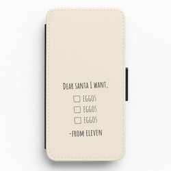 Eleven's Christmas List Flip / Wallet Phone Case