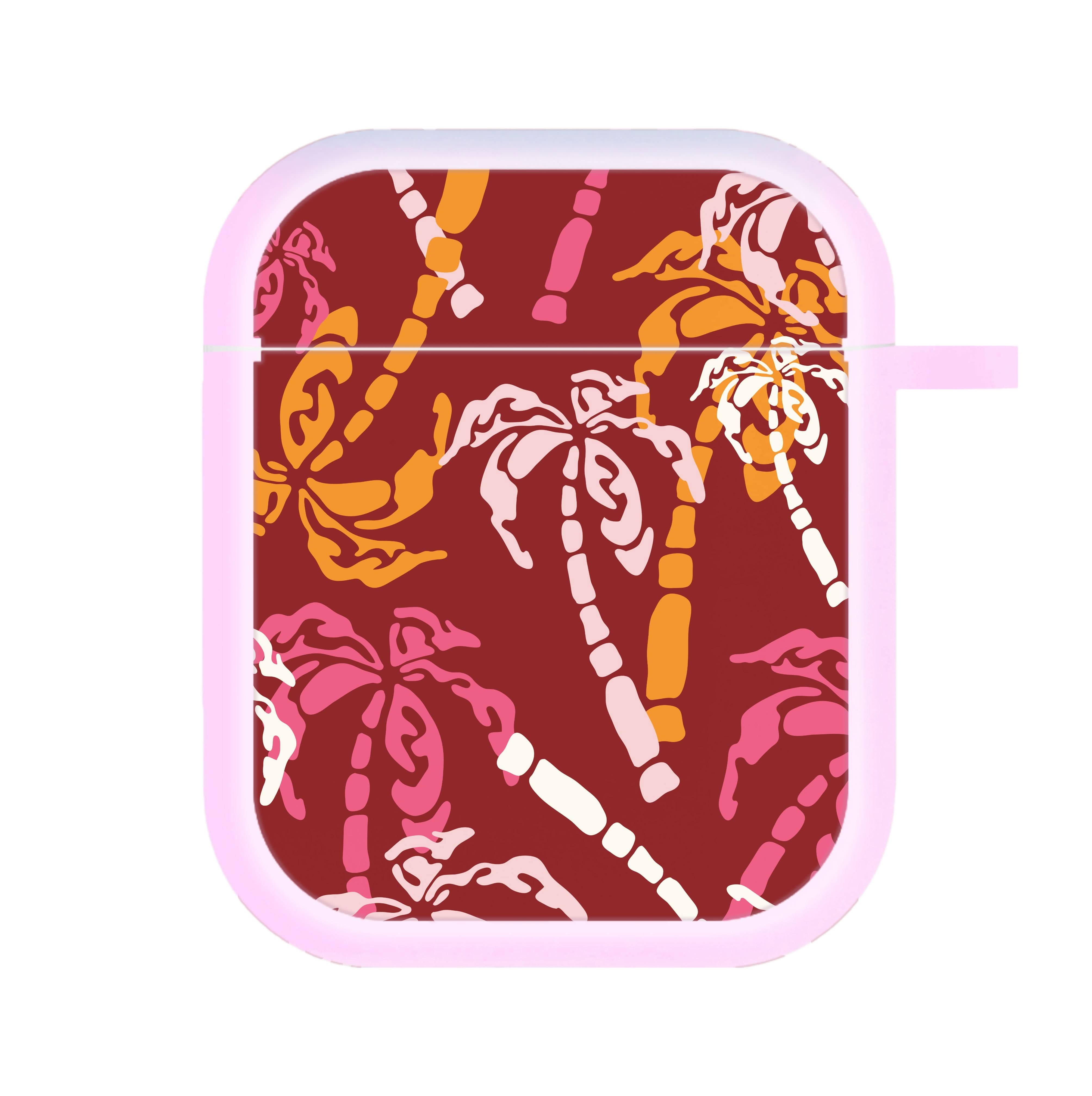 Abstract Palm Trees Pattern AirPods Case