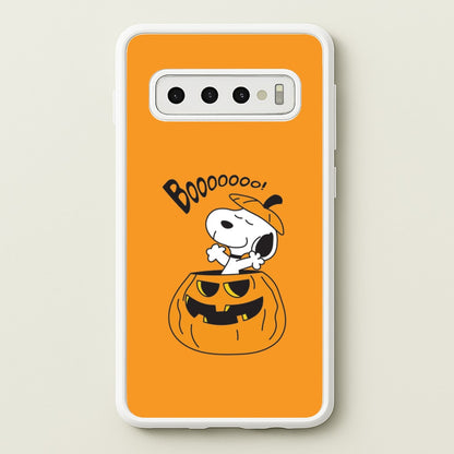 Cartoon Beagle Pumpkin Galaxy S10 Plus Case