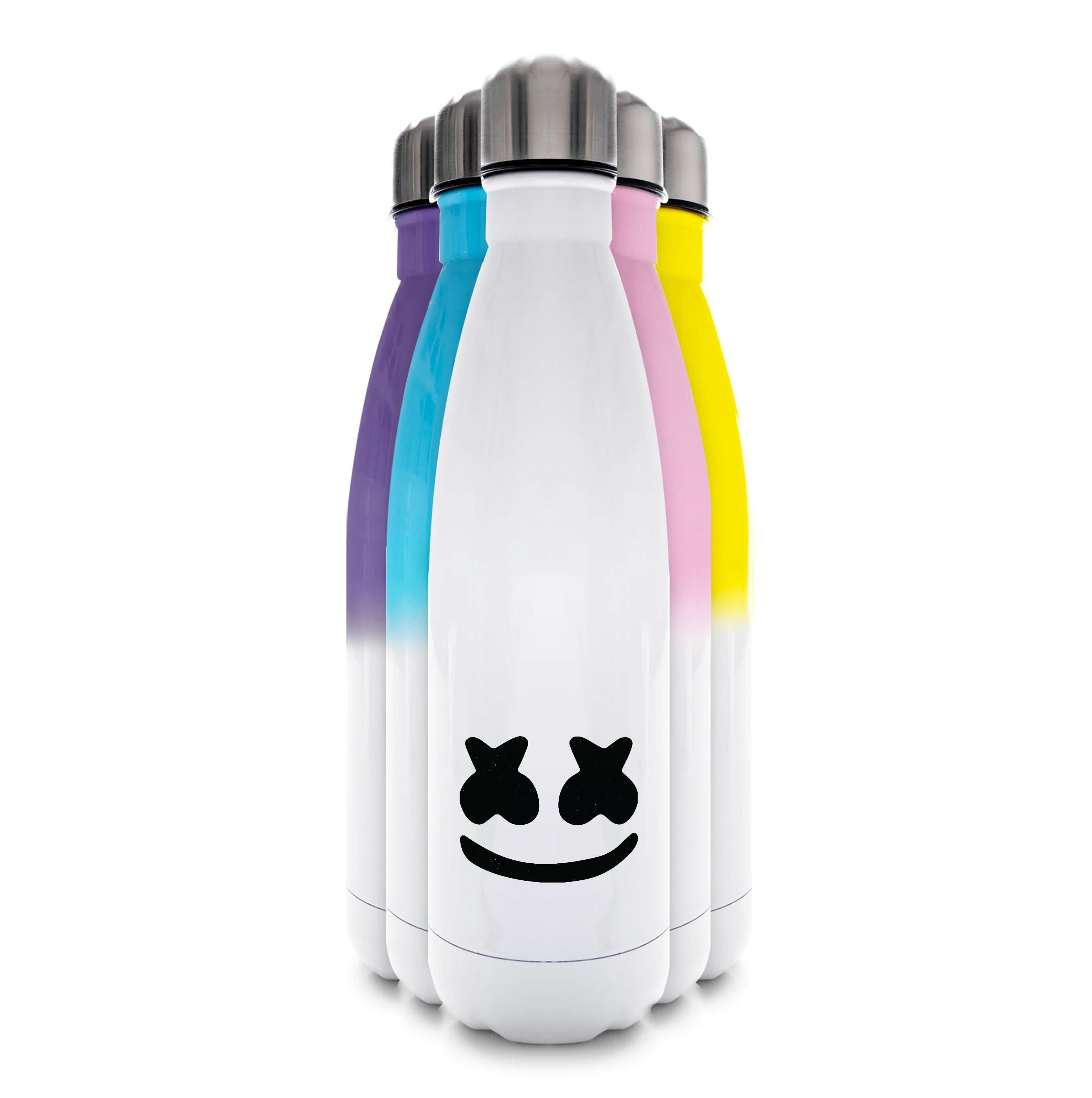 Black And White Helmet In Space  Water Bottle