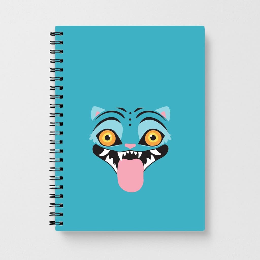 Demon Cat Face Notebook
