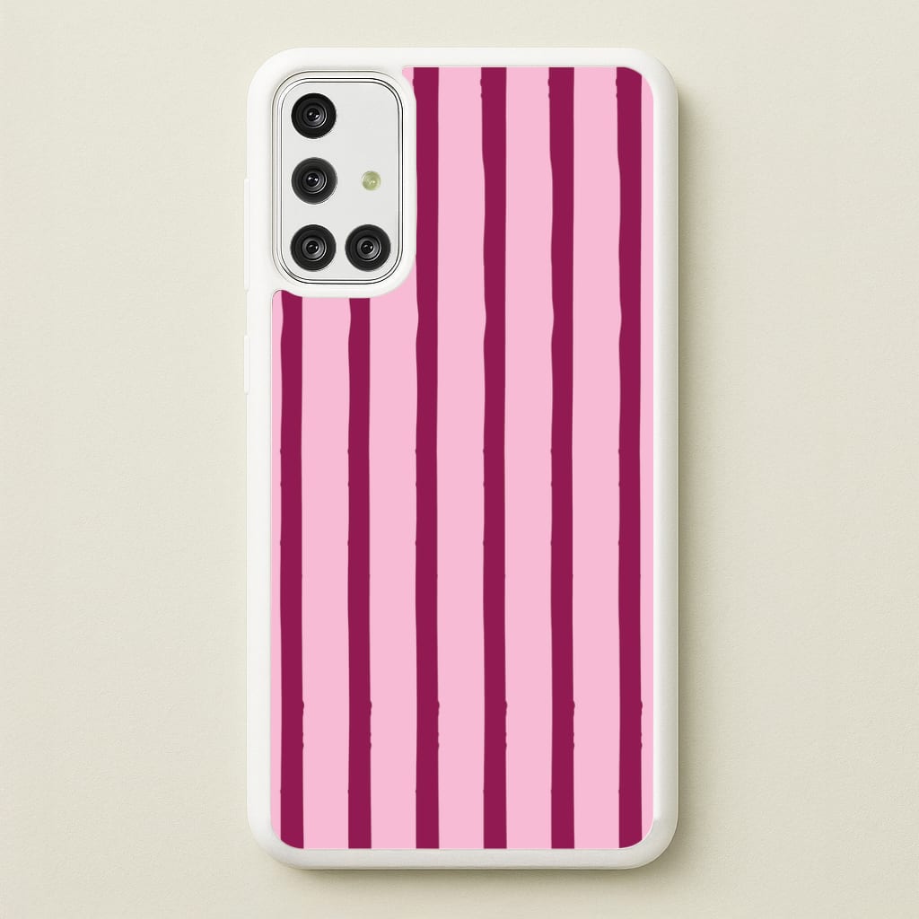 Strawberry Stripes  Galaxy A71 Case