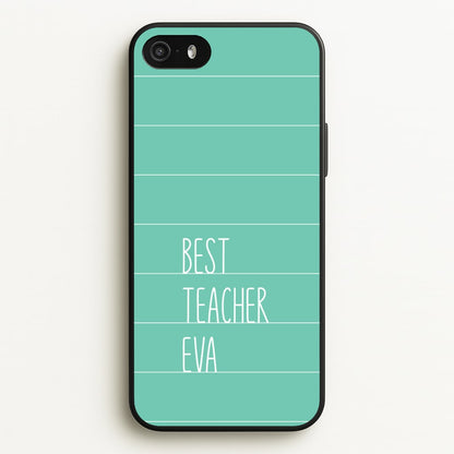 Best Teacher Eva iPhone 5 / 5s / SE 2016 Case