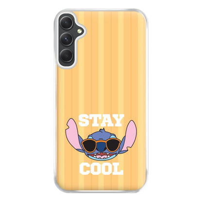 Stay Cool Blue Alien Galaxy A34 Case