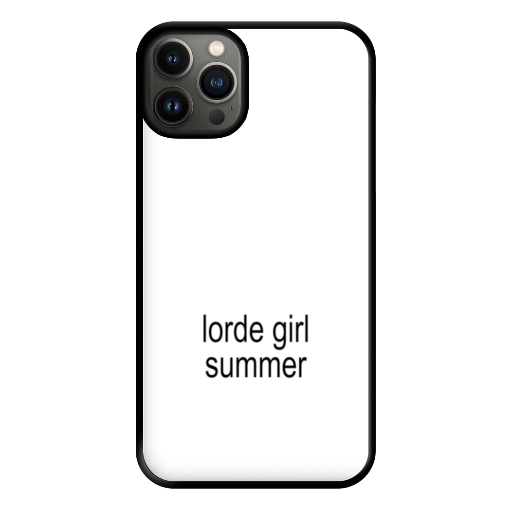Lorde Girl Summer iPhone 13 Case
