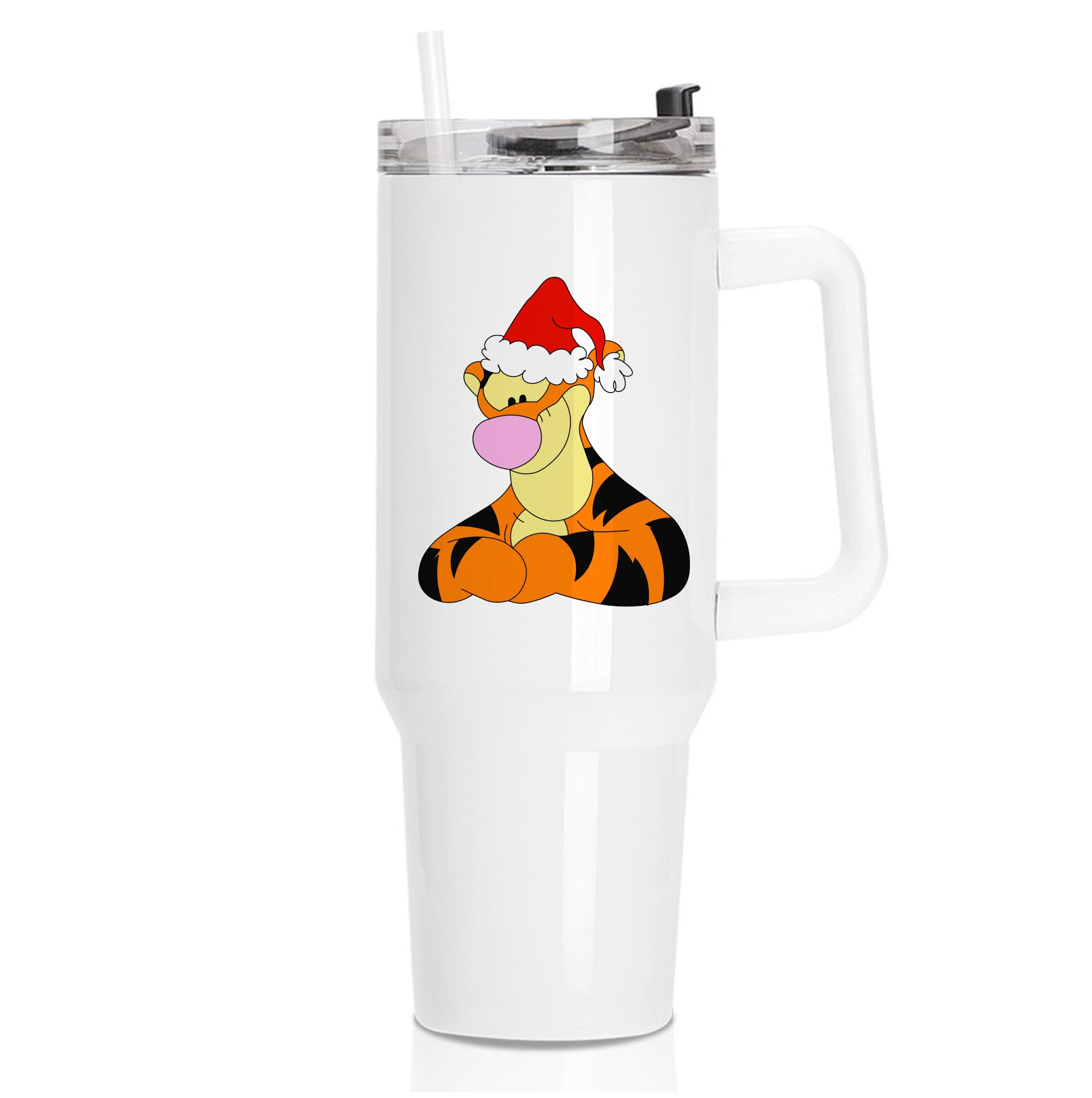 Tiger Pattern Christmas Tumbler