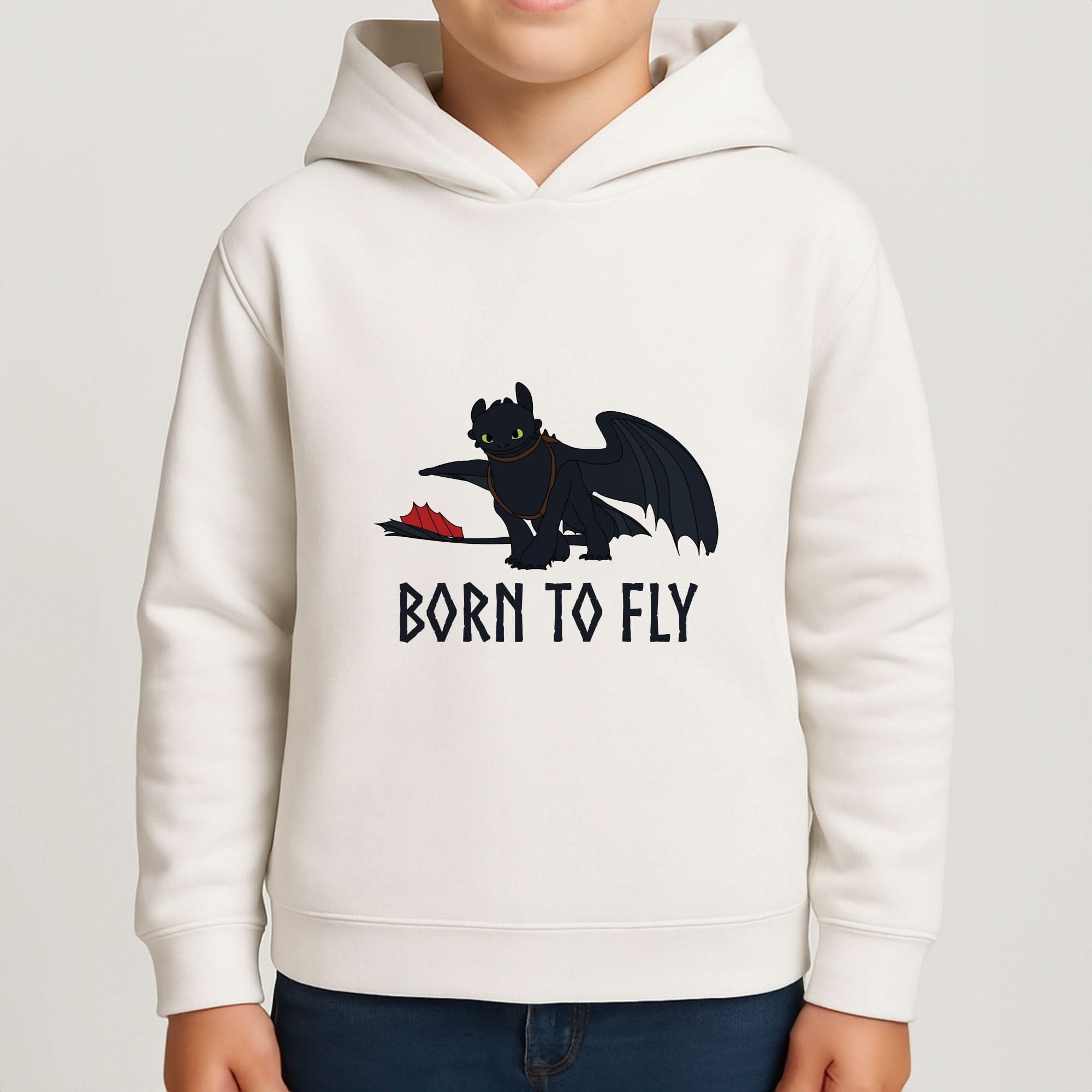 Dragon Born To Fly Boys Hoodie