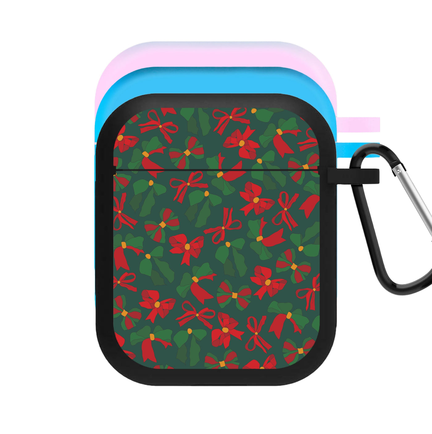 Green And Red Pattern AirPods Case