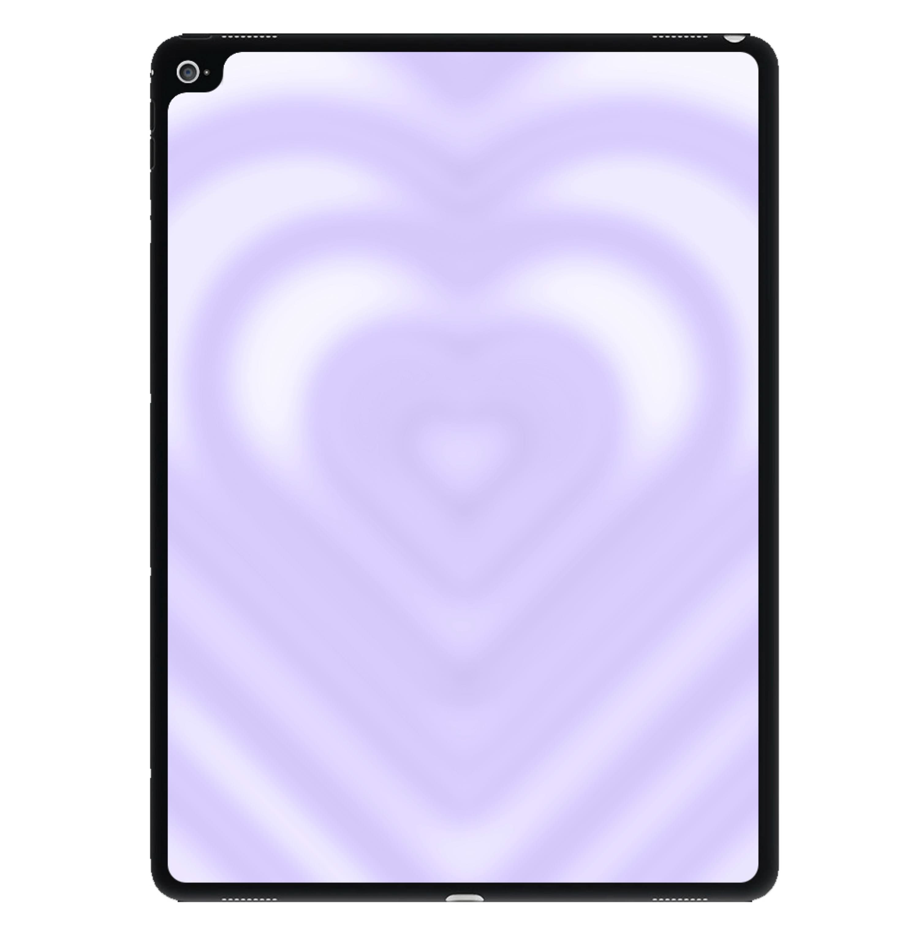 Drippy Love Heart Purple iPad Case