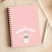 Cute Monster 2025 Pink Notebook 3