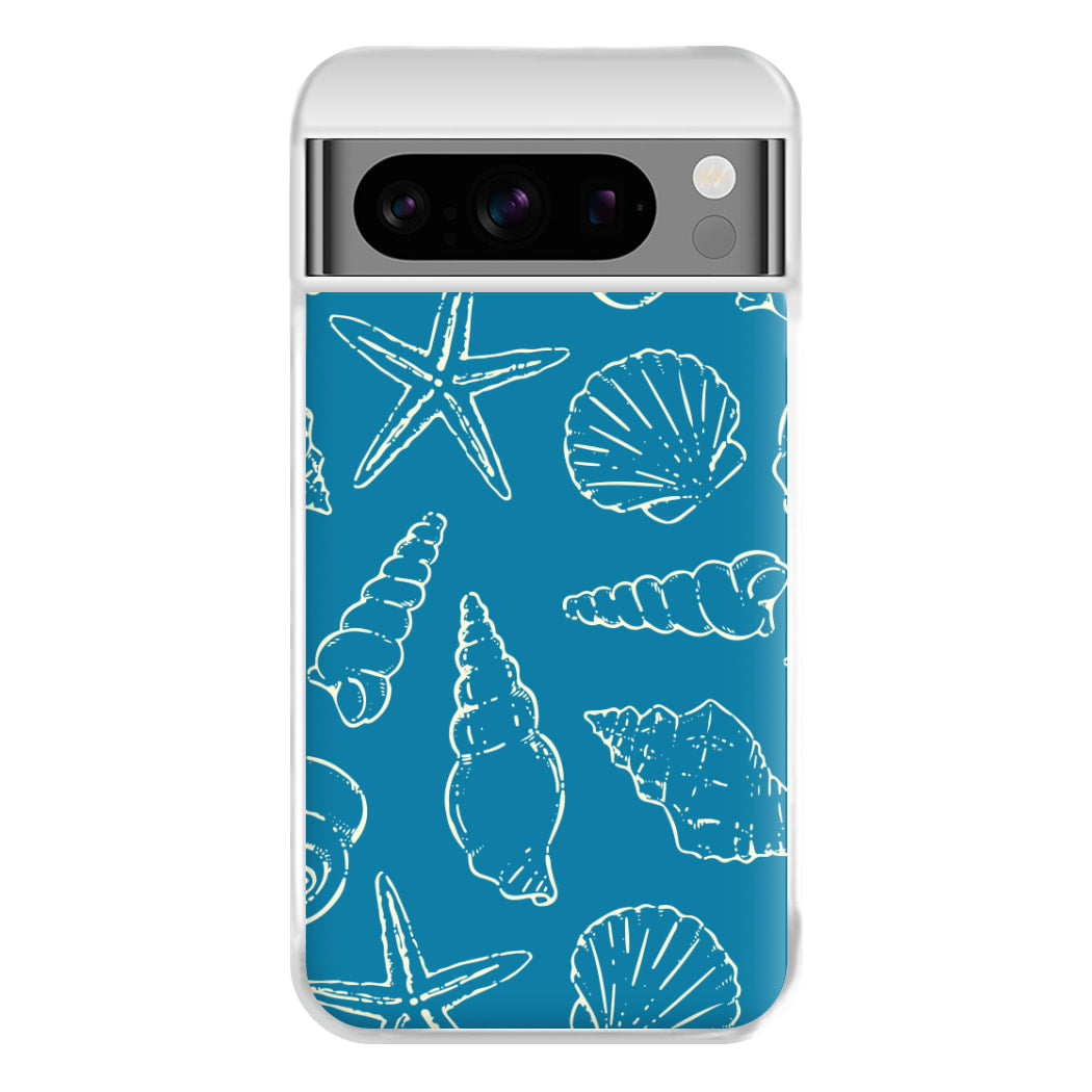 Sketched Shells Pattern Google Pixel 8 Pro Case