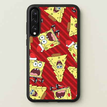 Christmas Cartoon Sponge Stripes Pattern Huawei P20 Pro Case