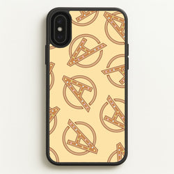 Superhero Team Gingerbread Pattern iPhone XS Max Case