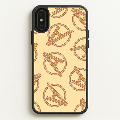 Superhero Team Gingerbread Pattern iPhone XS Max Case